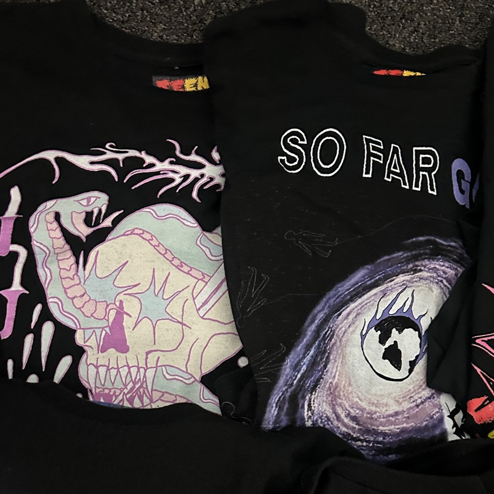 Lot of 10 Teen Hearts T-Shirts - Black and Beige XL - Picture 3 of 7